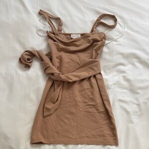 Elegant Tan Dress